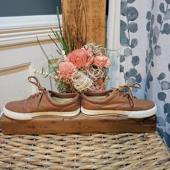 Polo Ralph Lauren Vaughn Leather Sneakers - Picture 5 of 8